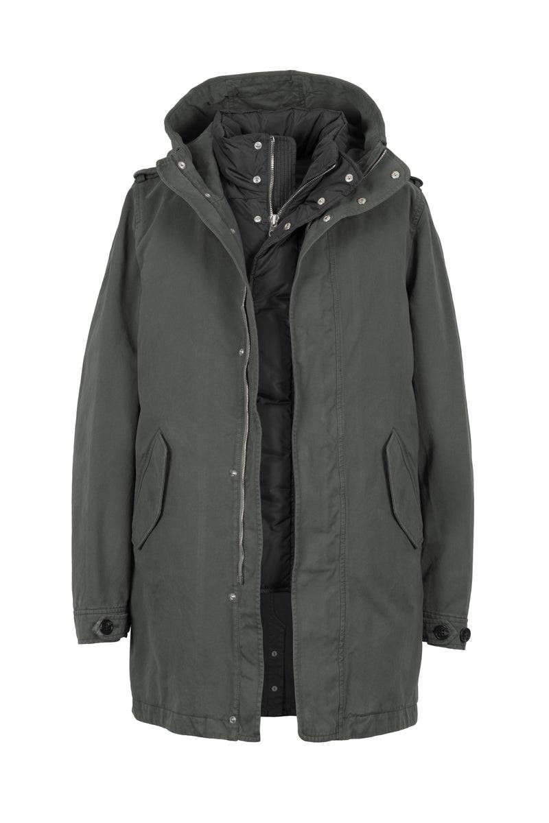 Lempelius BAUMWOLLPARKA TIO MIT DAUNENWESTE SKU: 6000616-63286M Flash Sale