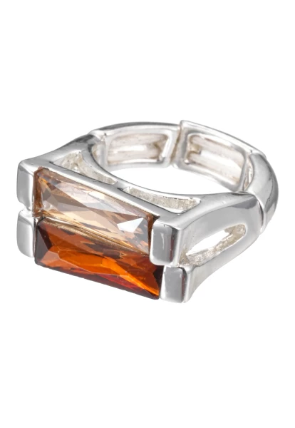 Leslii Ring silber mit länglichen Kristallen Kauf eins, bekomm eins gratis
