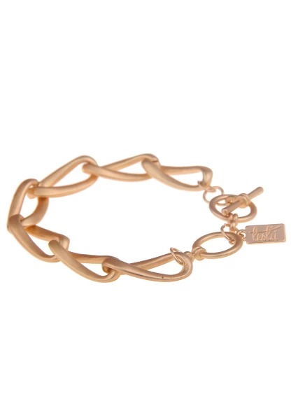 Leslii Armband Statement Glieder Matt Gold Günstiger Verkauf