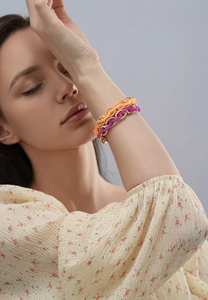 Leslii Stretch Glieder Armband Lila Kauf eins, bekomm eins gratis