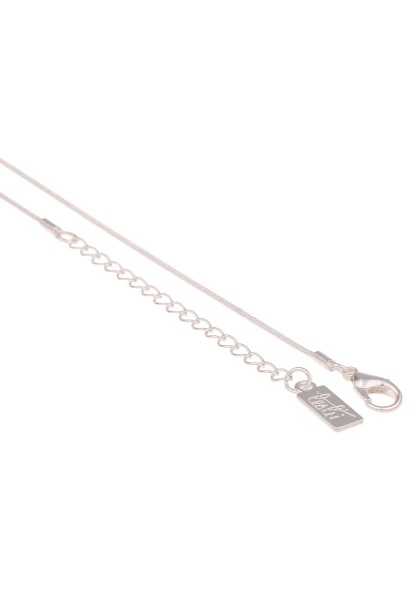 Leslii Lange Kette Oval-Anhänger Matt Silber Bis zu 60% Rabatt