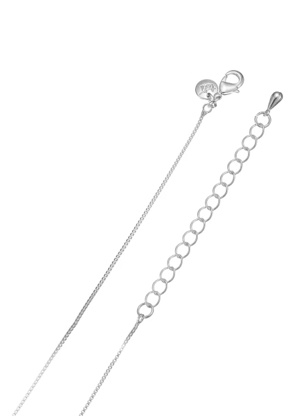 Leslii Lange Halskette Ringe Silber Weiß 50% Rabatt mit kostenlosem Versand