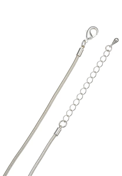 Leslii Lange Halskette Tropfen Silber Blau Kostenloser Versand international