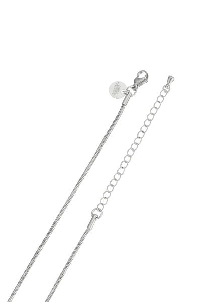 Leslii Lange Kette Ringe Edelstahl Silber Kostenloser Versand