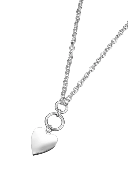 Leslii lange Halskette Heart Herz Silber Blitzangebot