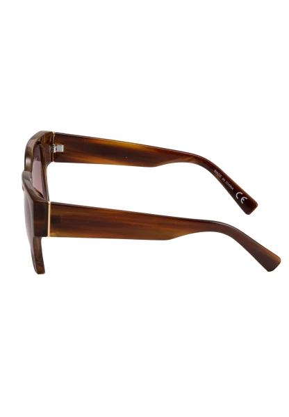 Leslii Sonnenbrille Retro Look Damen Sunglasses Designerbrille in Braun Super Sparpreis