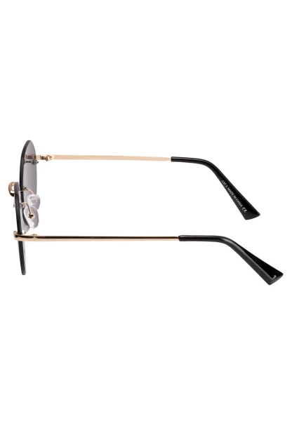 Leslii Sonnenbrille rahmenlose Damen Sunglasses Designerbrille rhimless in Gold Kostenlose Rückgabe