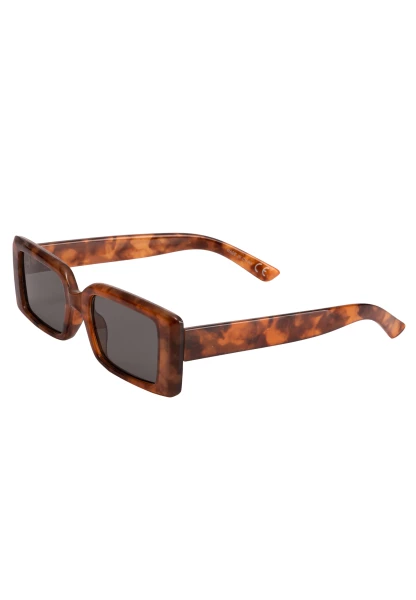 Leslii Sonnenbrille 90ies eckige Brille Damen Sunglasses Designerbrille in Braun Neueste Stile