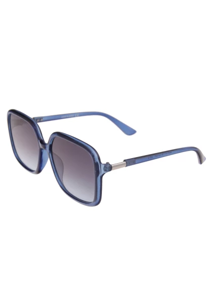 Leslii Sonnenbrille Damen Square eckig blaue Designerbrille Sunglasses Kunststoff Metall Blau Bis zu 50% Rabatt