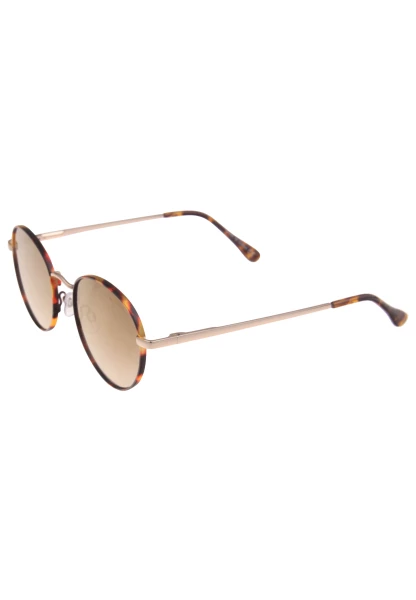 Leslii Sonnenbrille Damen braune Boho-Brille Muster Designerbrille Sunglasses Metall Gold Braun Sonderangebot der Fabrik