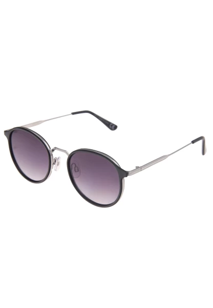 Leslii Sonnenbrille Damen Small schwarze Sonnenbrille Designerbrille Sunglasses Metall Schwarz Silbe Bis zu 55% Rabatt