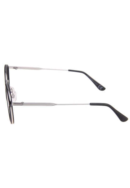 Leslii Sonnenbrille Damen Small schwarze Sonnenbrille Designerbrille Sunglasses Metall Schwarz Silbe Bis zu 55% Rabatt