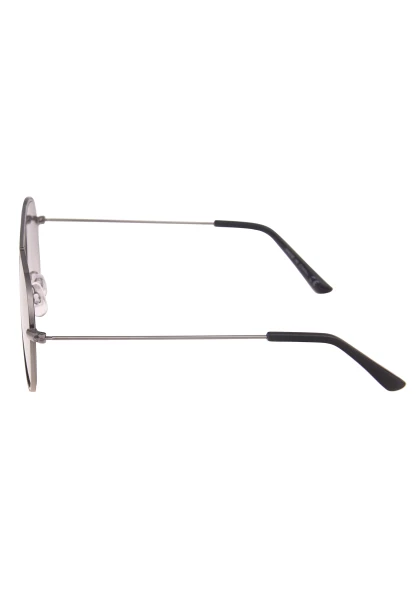 Leslii Sonnenbrille Damen Piloten-Brille Doppelsteg Designerbrille Sunglasses Metall Schwarz Silber Fabrikladen