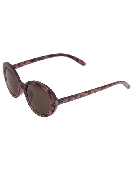 Leslii Sonnenbrille Retro Horn-Look Damen Sunglasses Designerbrille in Braun Outlet
