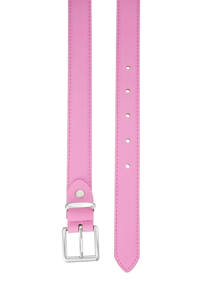Leslii schmaler Gürtel Leder/PU | Pink Schlussverkauf