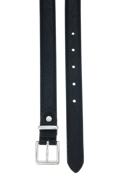 Leslii schmaler Gürtel Leder/PU | Schwarz Kostenloser Versand