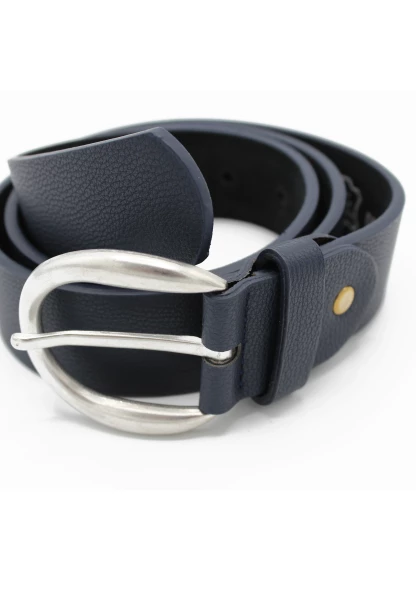 Leslii Damen-Gürtel Basic Silber Blau Fabrik Onlineshop