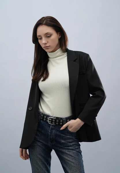 Leslii Gürtel Ösen zweireihig schwarz Begrenztes Angebot