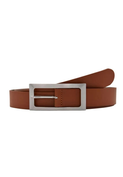 Leslii Premium Gürtel echter Leder-Gürtel brauner Gürtel Breite 3cm Kalbs-Nappaleder Narbung Cognac Discount Store für neue Produkte