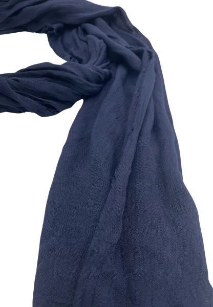 Leslii Schal Uni Viskose Bambus in Navy Outlet