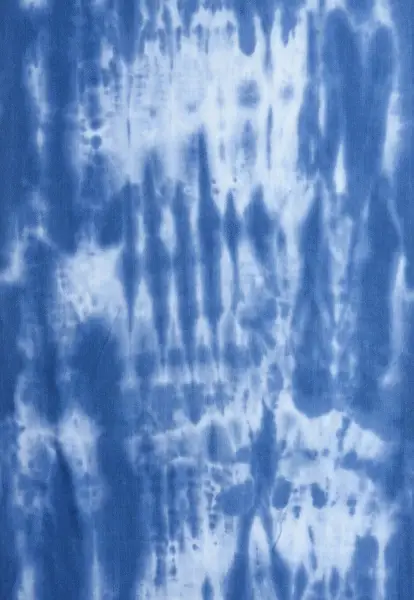 Leslii Schal Fransen Batik Blau Cyber Monday