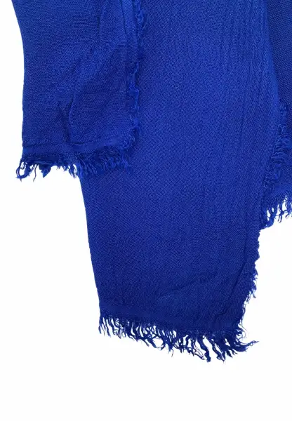 Leslii Schal Uni Viskose Bambus Natur-Schal nachhaltig Bamboo Indoor Schal Electric Blue Valentinstagsangebot
