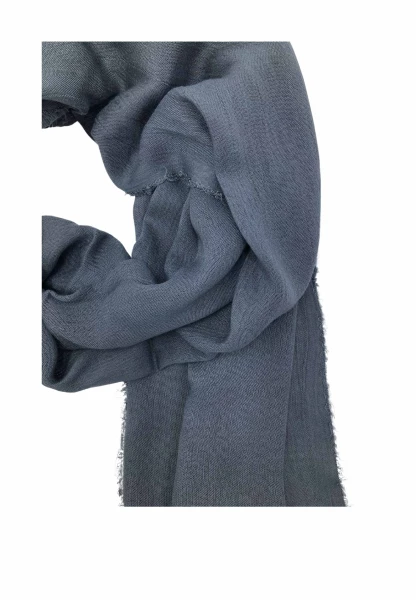 Leslii Schal Uni Viskose Bambus Natur-Schal grauer Schal nachhaltig Bamboo Indoor Schal Grau Online Outlet