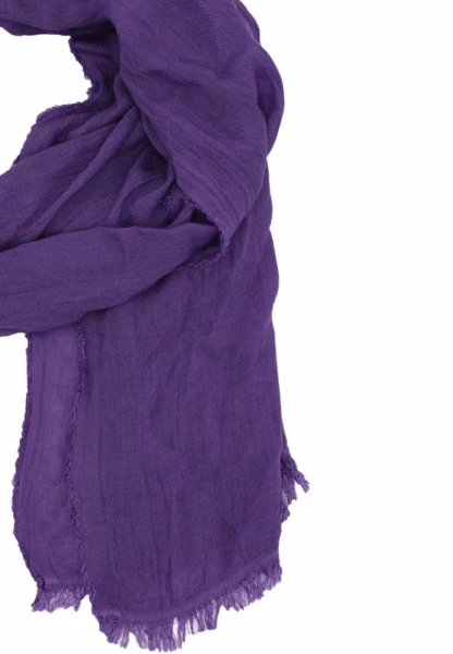 Leslii Schal Uni Viskose Bambus Natur-Schal lila Schal einfarbig nachhaltig Bamboo Lavendel Kauf eins, bekomm eins gratis