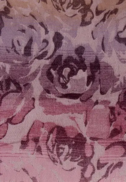 -50% SALE Leslii Schal Blumen-Muster Rosen gemusterter Fransen-Schal Muster-Schal in Pink Lila Bis zu 55% Rabatt