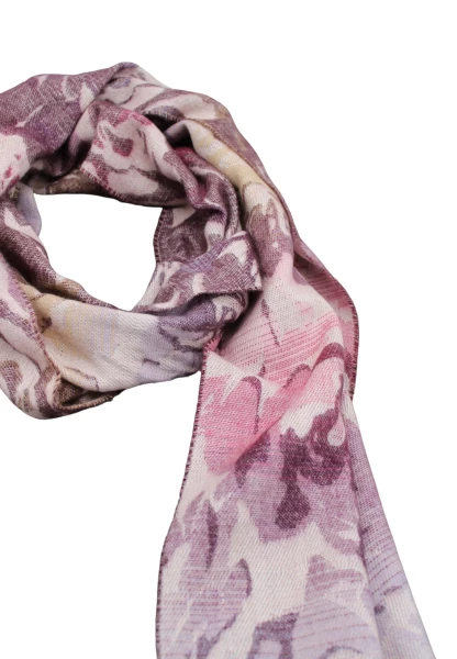 -50% SALE Leslii Schal Blumen-Muster Rosen gemusterter Fransen-Schal Muster-Schal in Pink Lila Bis zu 55% Rabatt