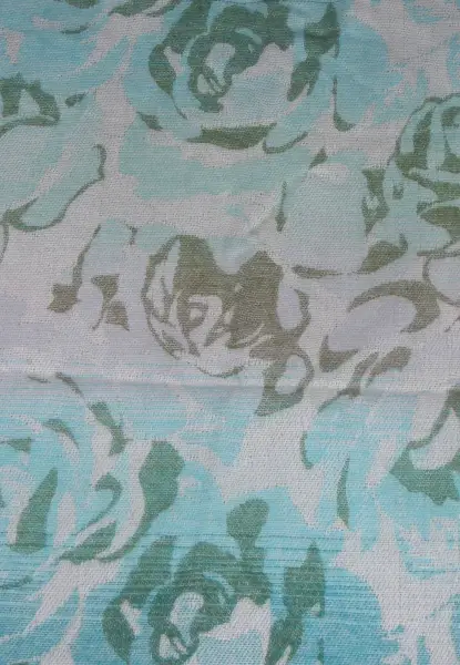 -50% SALE Leslii Schal Blumen-Muster Rosen gemusterter Fransen-Schal Muster-Schal in Grün Mint Super Rabatt