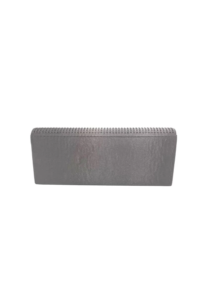 Leslii Clutch Handtasche Glitzer Steinchen in Grau Sonderangebot