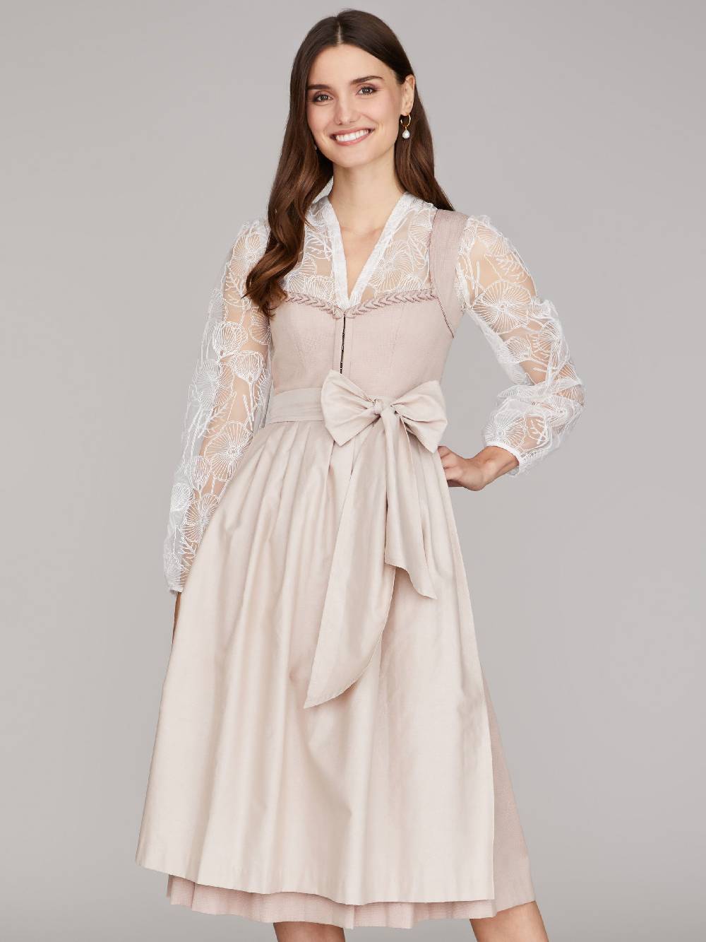 Limberry Weiße Spitzenbluse - LUNA BRIDAL FLOWER Blitzangebot