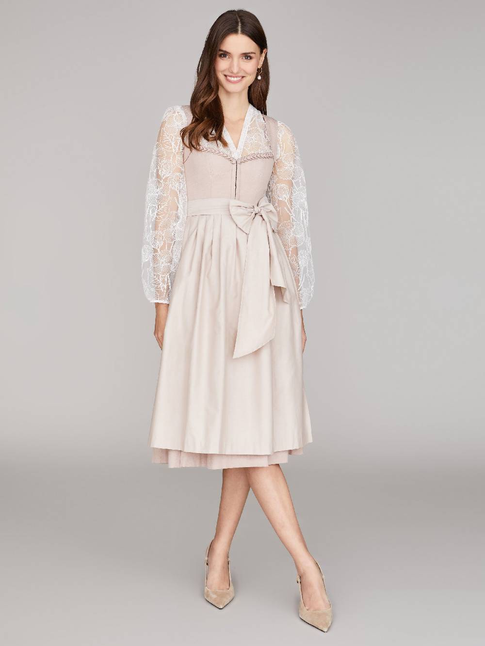 Limberry Weiße Spitzenbluse - LUNA BRIDAL FLOWER Blitzangebot