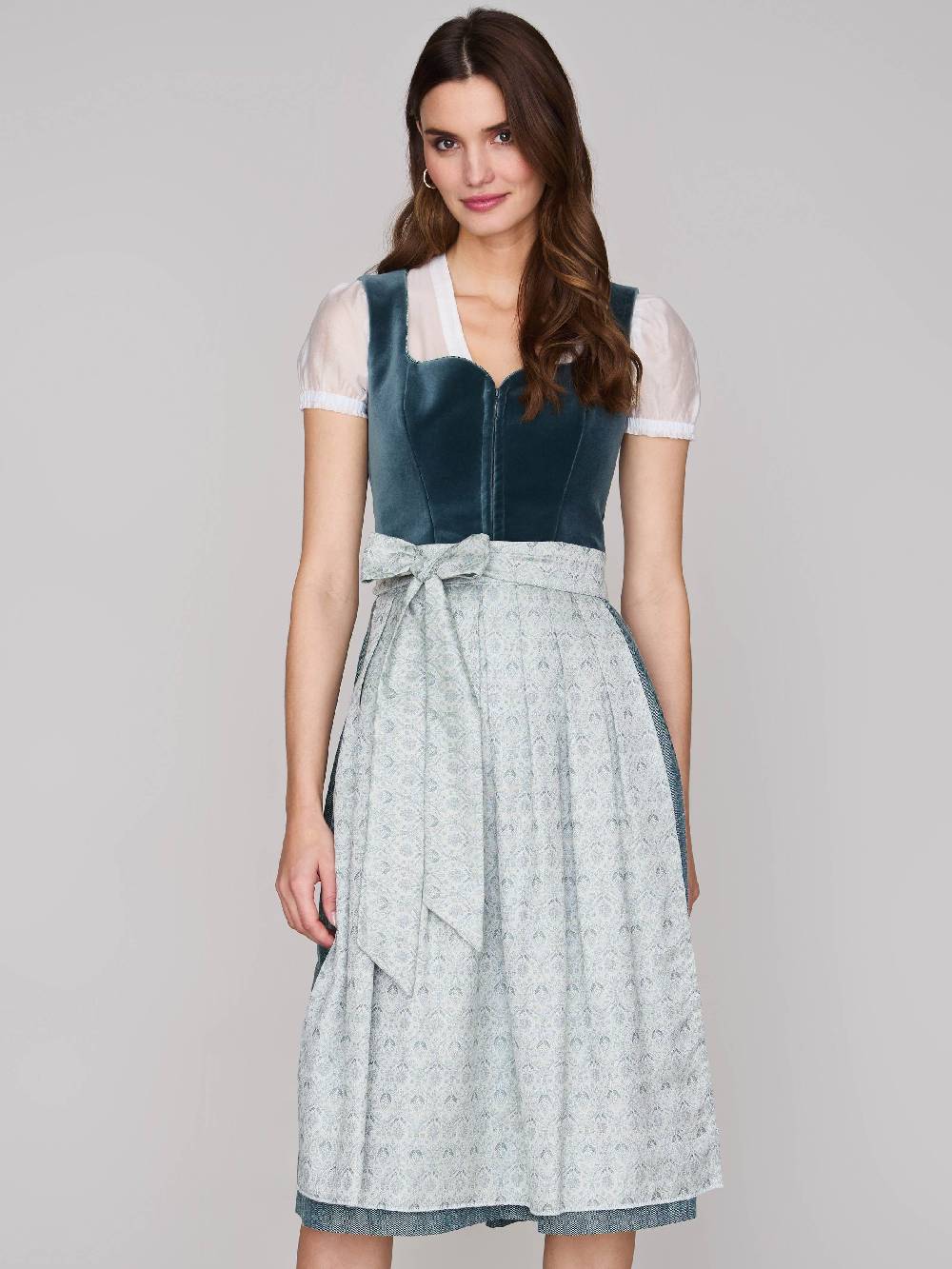 Limberry Samtdirndl mit abknöpfbarem Arm - MELISSA EUCALYPTUS Super Sparpreis