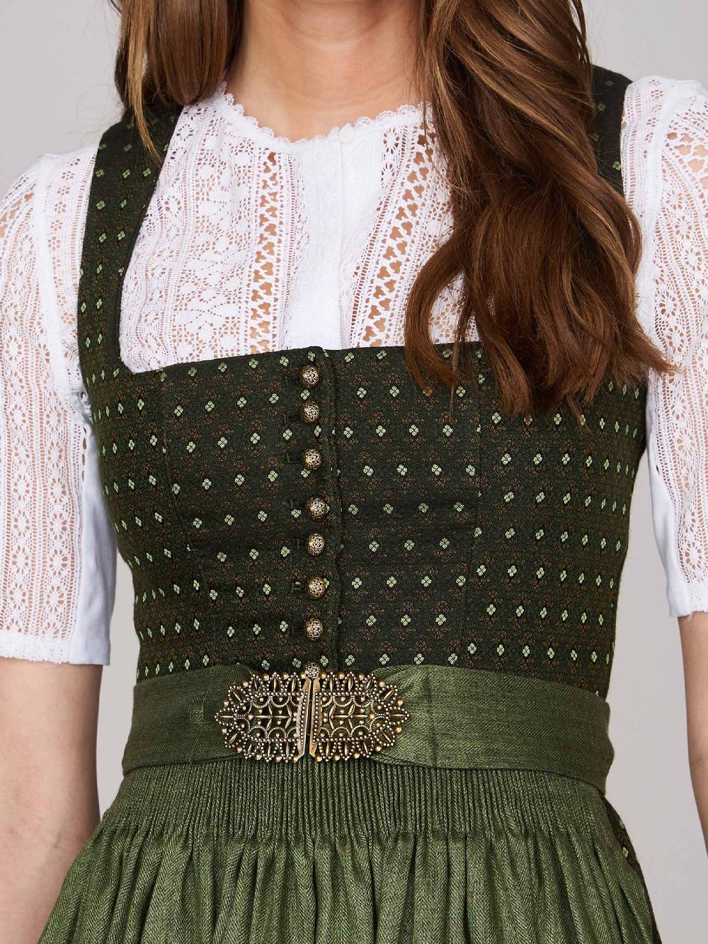 Limberry Grünes Dirndl mit Streublumenmuster - MONIKA JAGDGRÜN JETZT KAUFEN