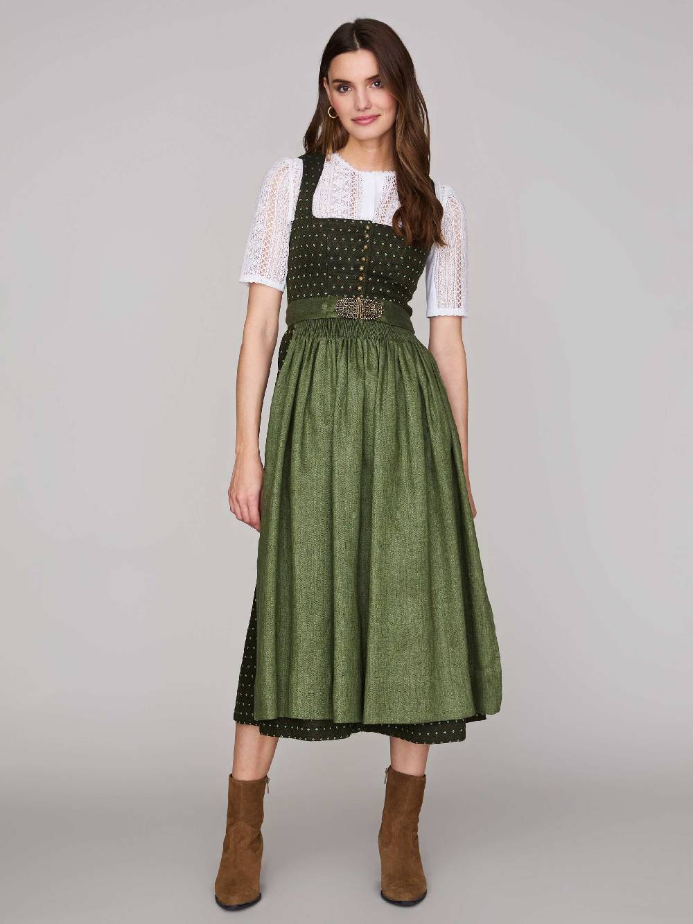 Limberry Grünes Dirndl mit Streublumenmuster - MONIKA JAGDGRÜN JETZT KAUFEN