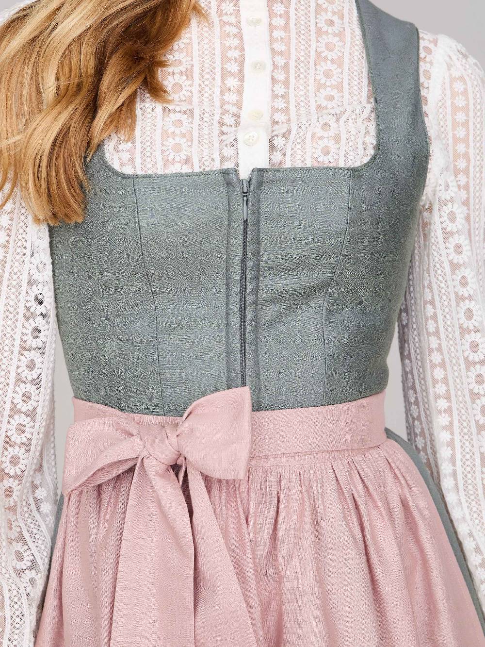 Limberry Salbeigrünes Dirndl mit floralem Muster - CECILY AGAVE GREEN Nur für heute
