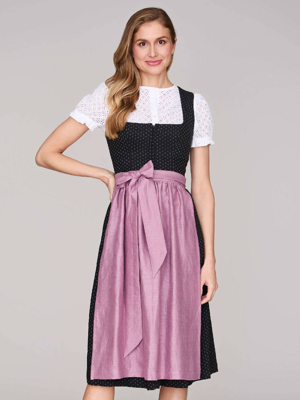 Limberry Schwarzes Dirndl mit Streublumen - VERA BLACK Bis zu 55% Rabatt