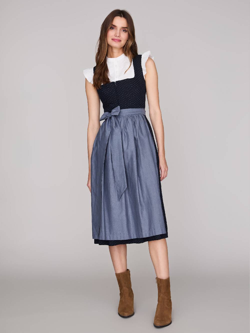 Limberry Dunkelblaues Dirndl mit Streublumen - VERA BLUE GRAPHITE Discount Store für neue Produkte