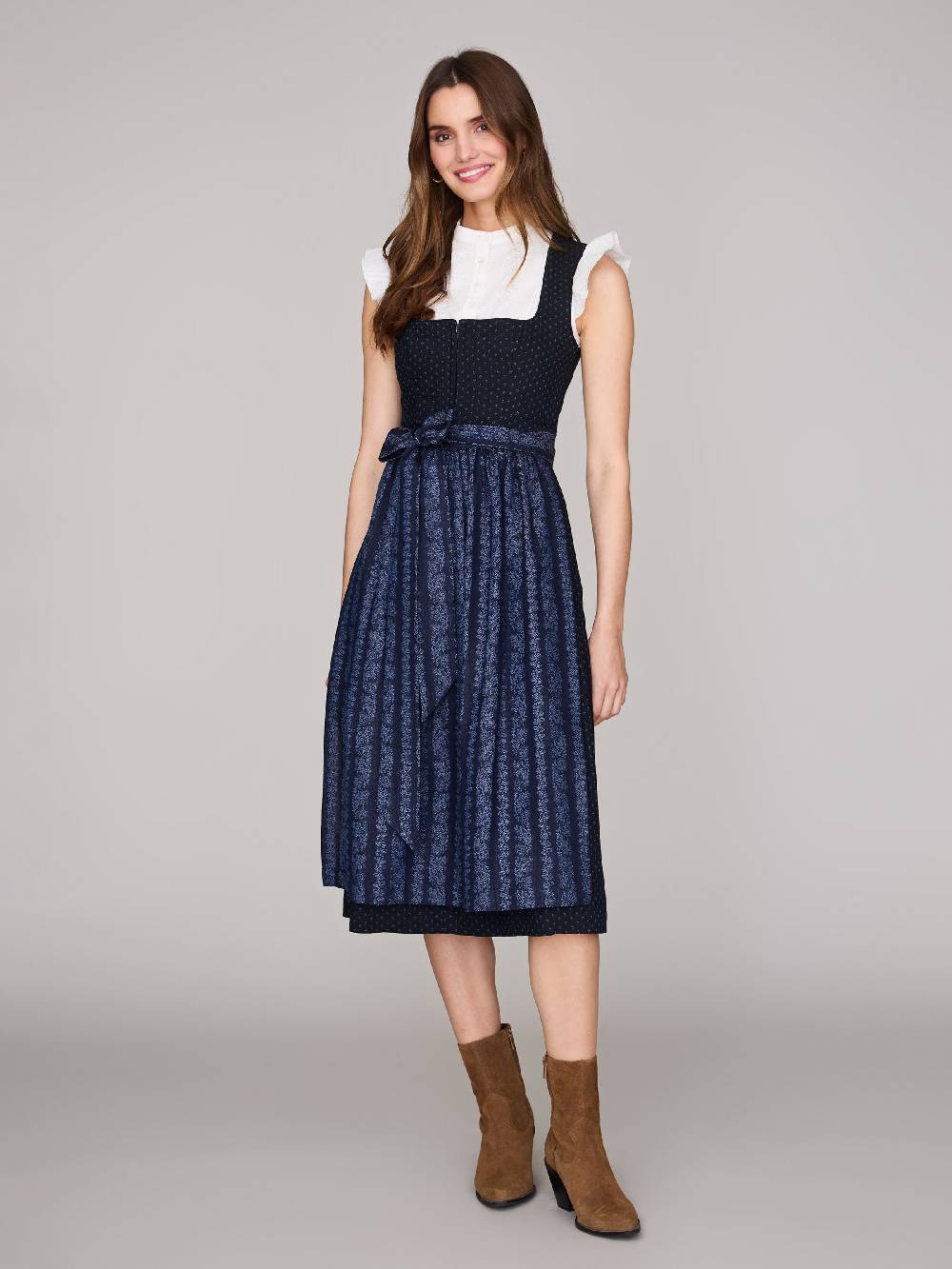 Limberry Dunkelblaues Dirndl mit Streublumen - VERA BLUE GRAPHITE Discount Store für neue Produkte