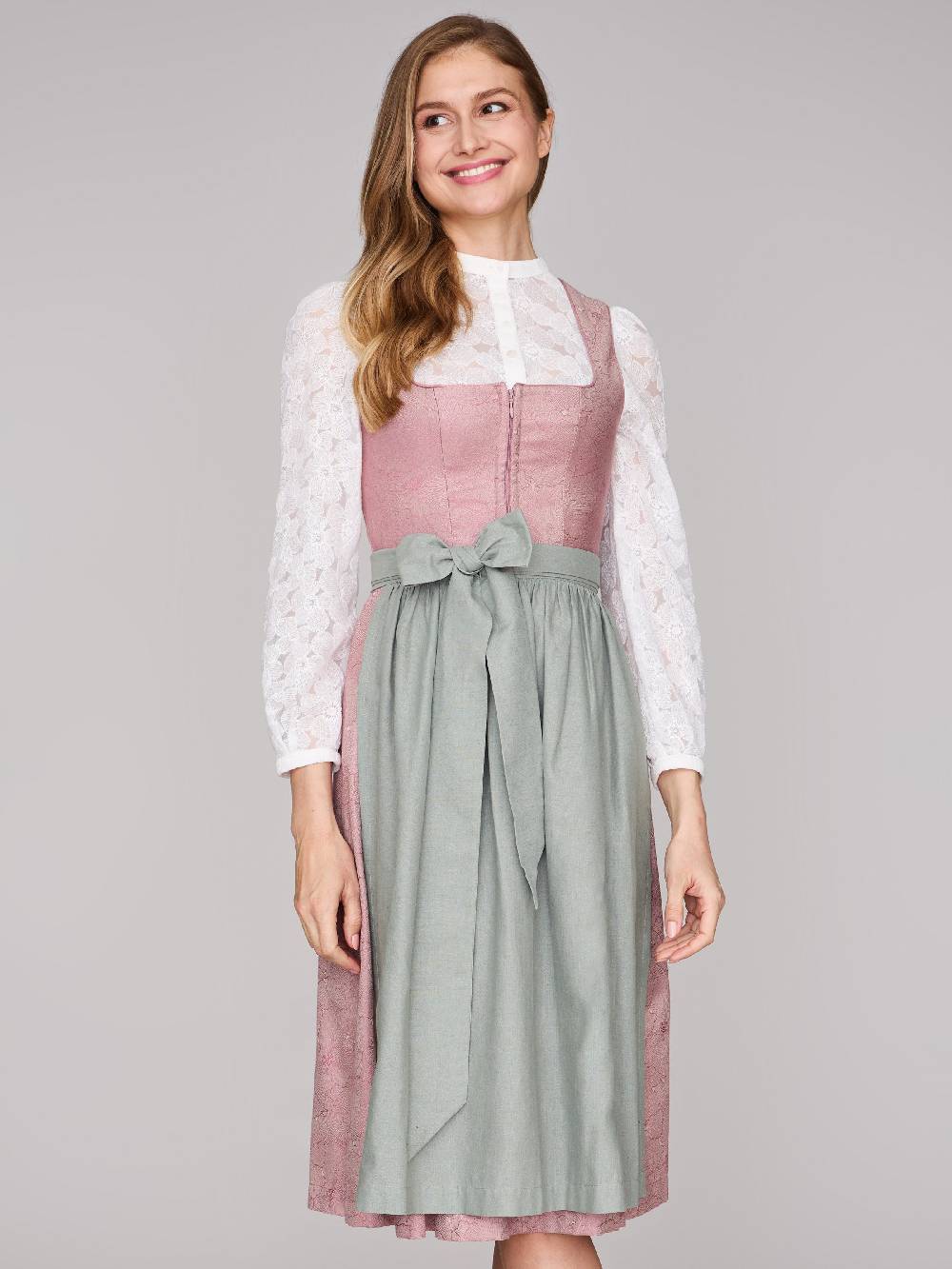Limberry Rosa-farbenes Dirndl mit floralem Muster - CECILY ASH ROSE zollfrei