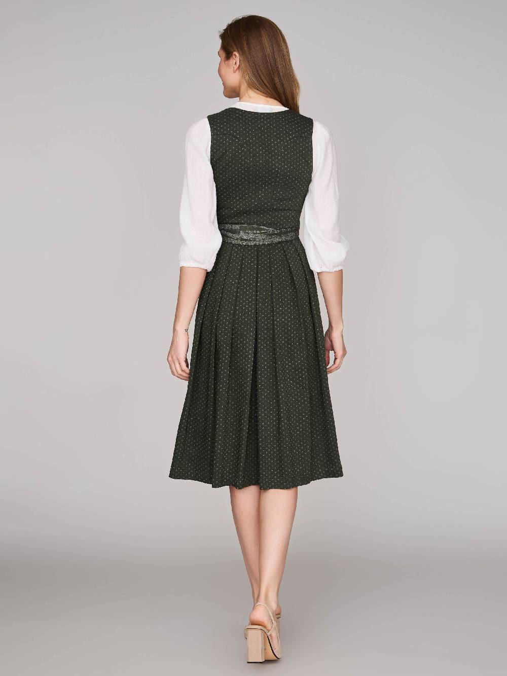 Limberry Dunkelgrünes Dirndl mit Streublumenmuster - VERA PINE FLOWER 2025