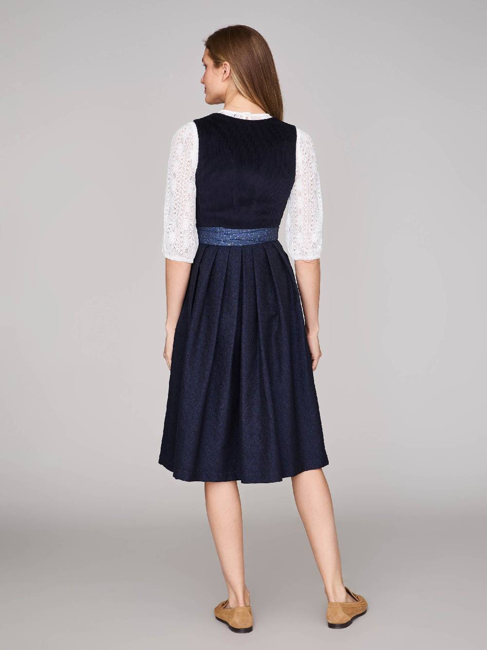 Limberry Dunkelblaues Dirndl mit Cord-Mieder - TIA NIGHT SKY Outlet