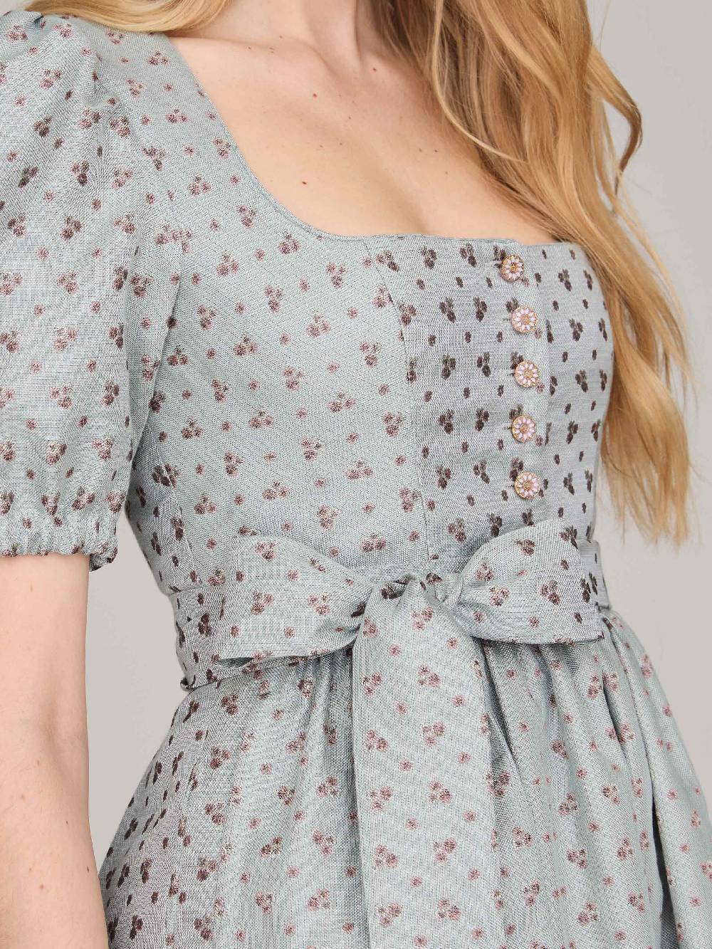 Limberry Hellblaues Dirndl mit Puffärmeln - LOTTIE BLUE HAZE Günstiger Verkauf