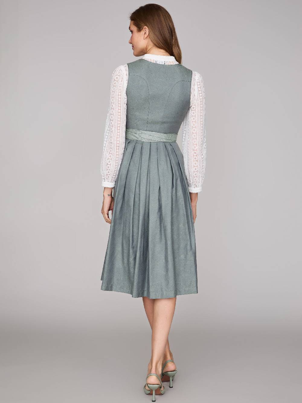 Limberry Salbeigrünes Dirndl mit Knöpfen - FELICITY AGAVE GREEN Fabrikverkauf