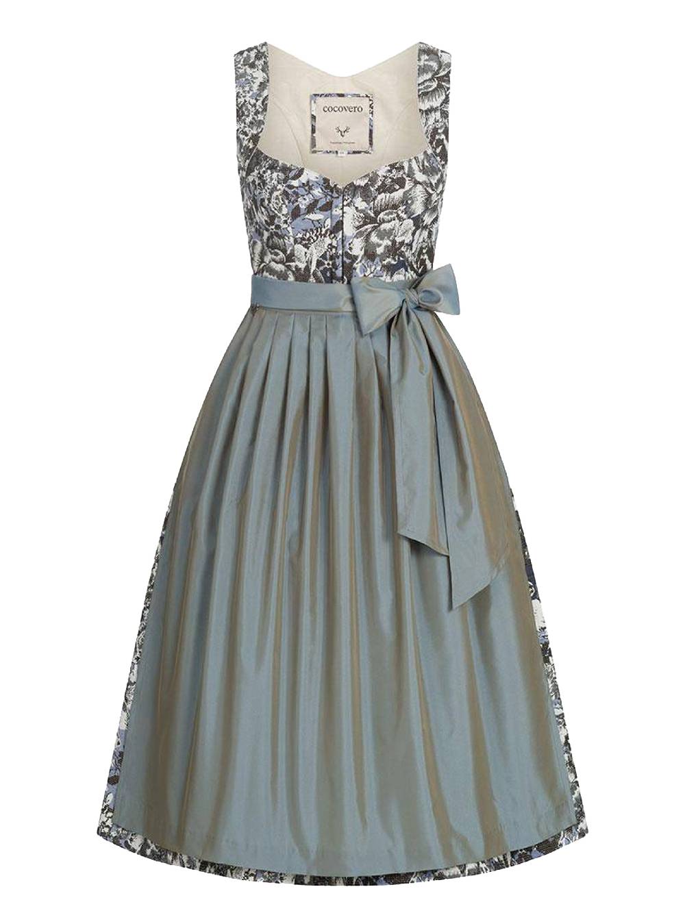 Limberry Dirndl mit floralem Allover Muster - ANNELIE BLUE FLOWER Kostenloser Versand