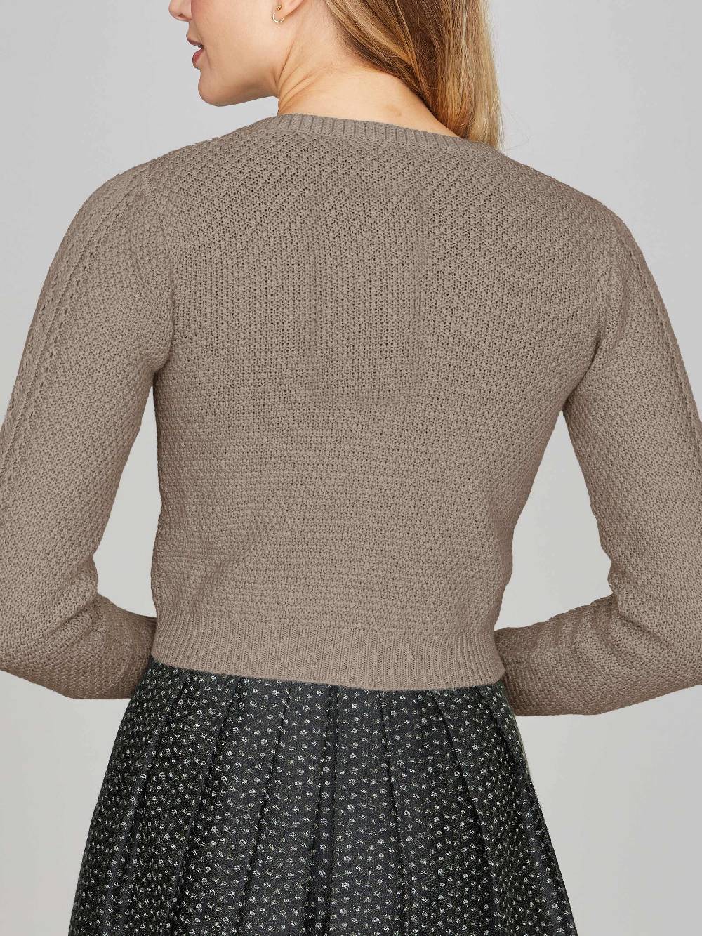 Limberry Strickjacke in dunklem Beige - EVI Limitierter Zeitrabatt