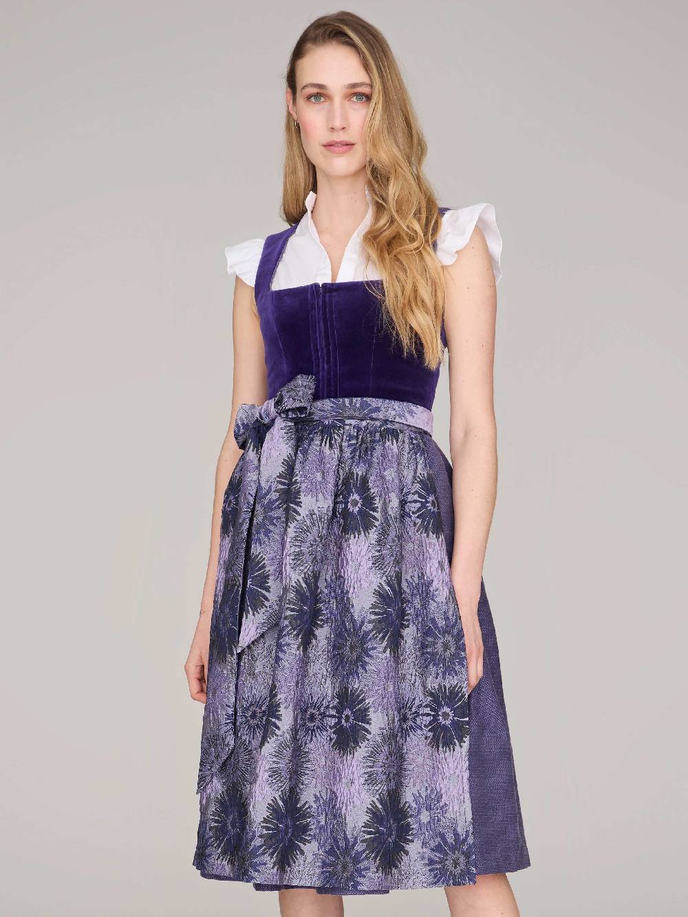 Limberry Lila-farbenes Dirndl mit Samt-Mieder - SOFIA PURPLE VELVET Cyber Monday