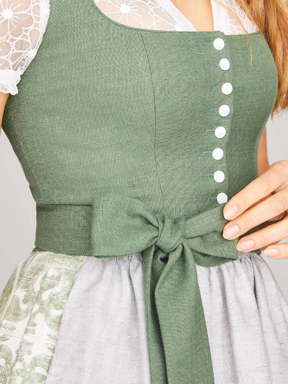 Limberry Grünes Dirndl mit Knöpfen - CAROLINE Jubiläumsangebot